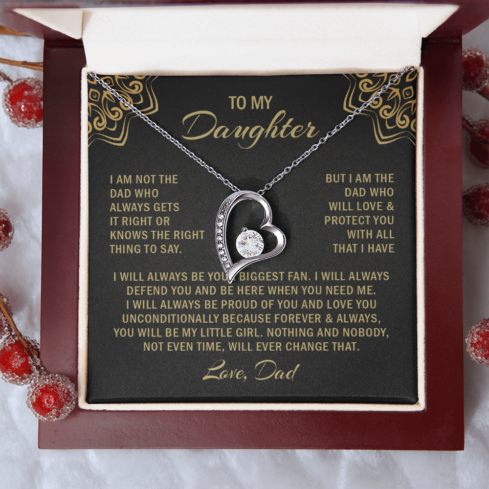 To my daughter i am not the dad who always gets it right or knows. (black)
