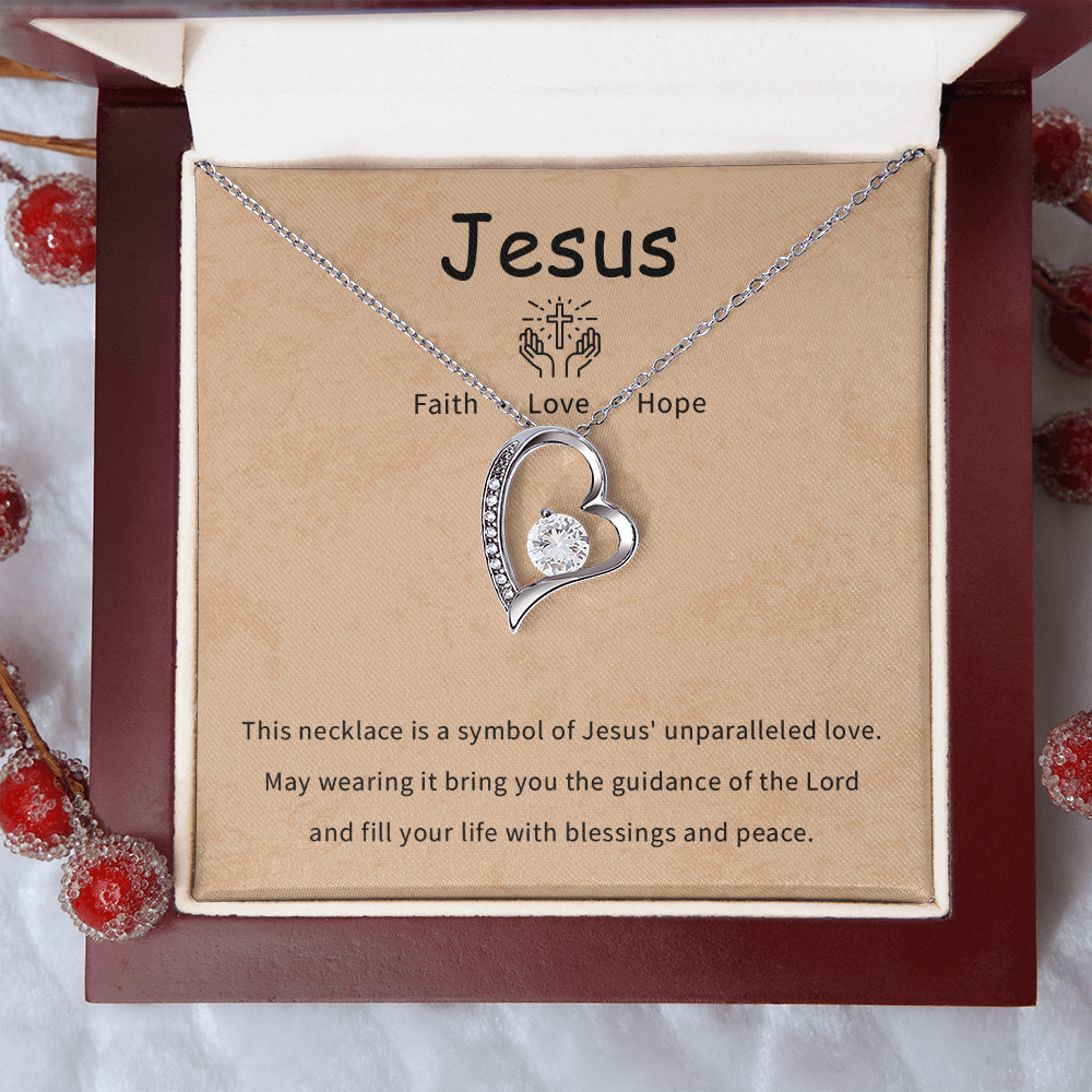 Faith love hope necklace gift for daughter, granddaughter, goddaughter necklace gift with meaningful message card and box.