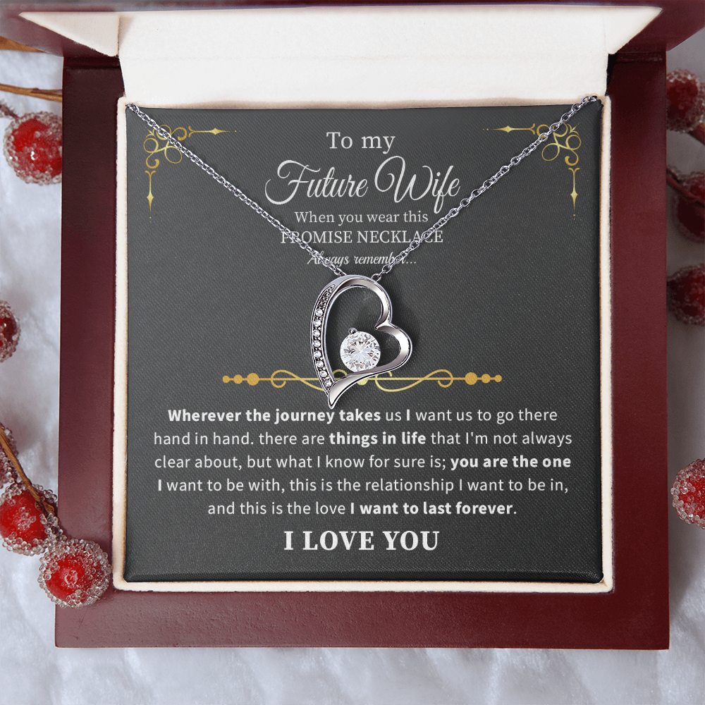 To my future wife necklace when you were this necklace always remember.