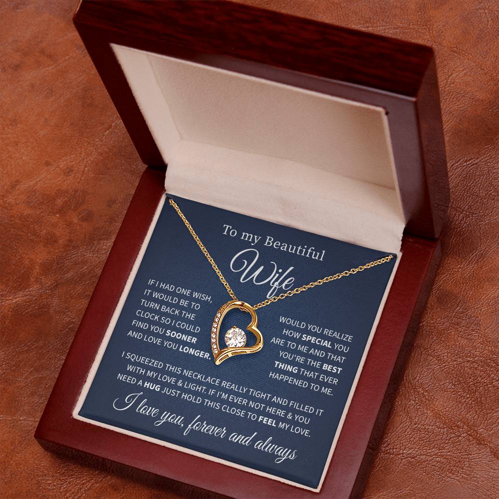 To my beautiful wife necklace if i had one wish.V2