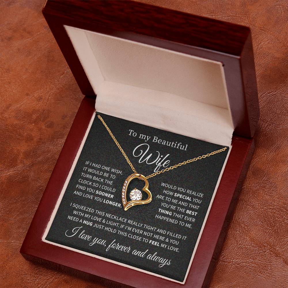 To my beautiful wife necklace if i had one wish.V3
