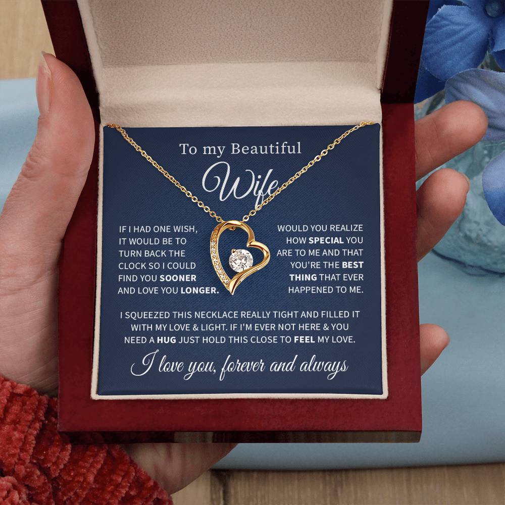 To my beautiful wife necklace if i had one wish.V2