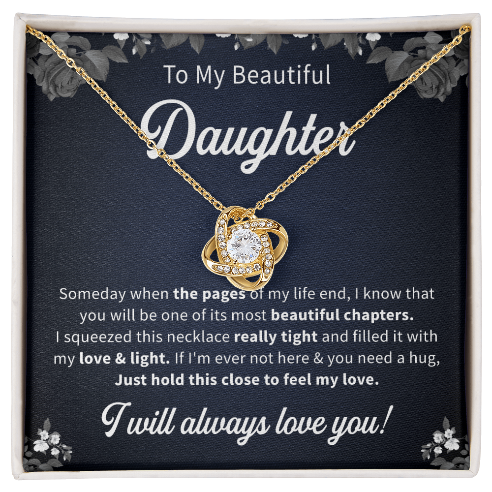 To my beautiful daughter necklace gift i will always love you