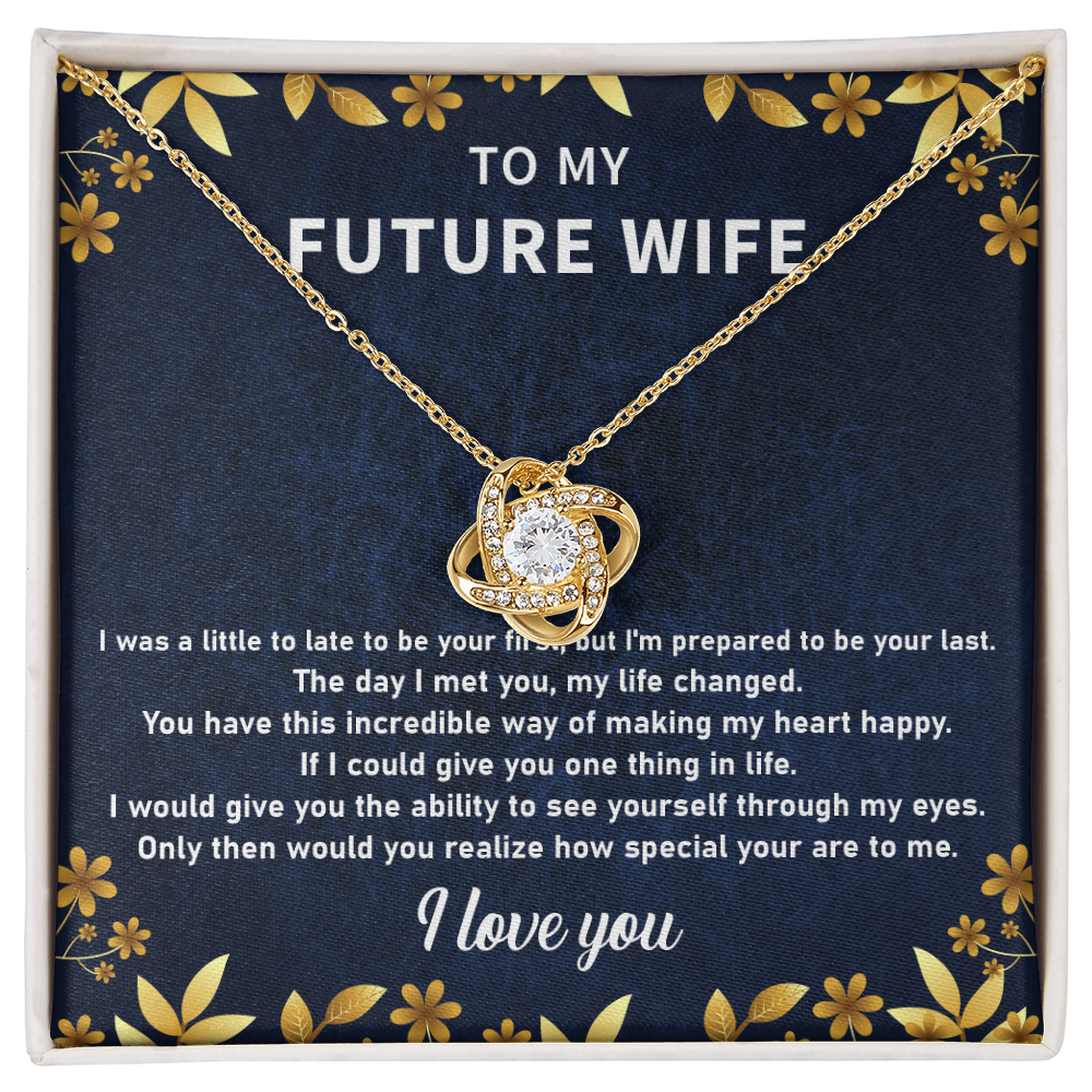 To my future wife necklace i was little to be late to your first.