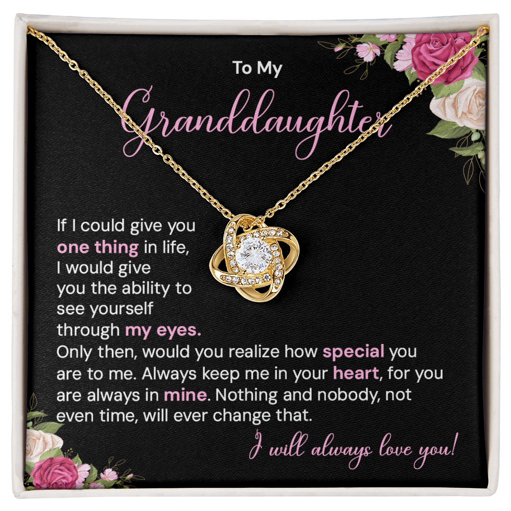 To my granddaughter necklace if i could give you one thing in life.