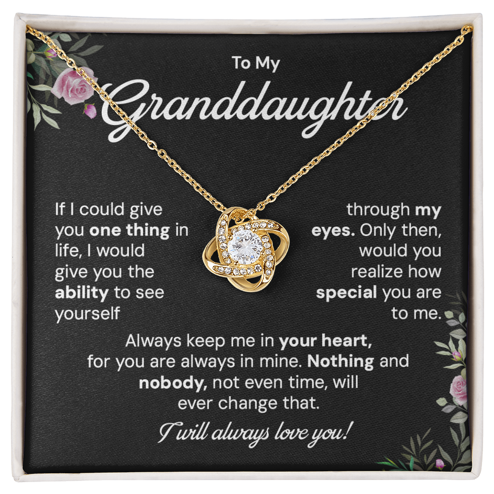 To my granddaughter necklace gift if i could give you one thing s in life.V2