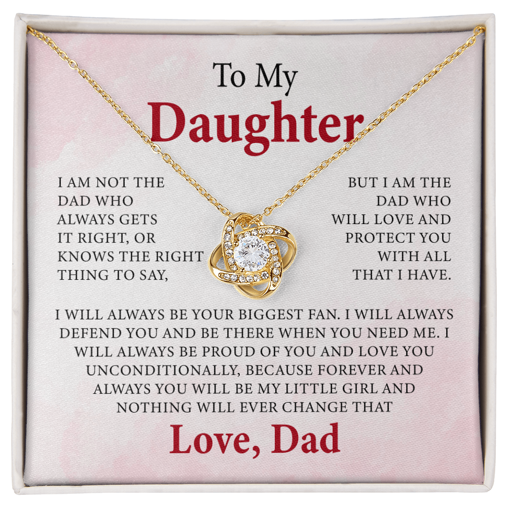 To my daughter necklace gift from dad