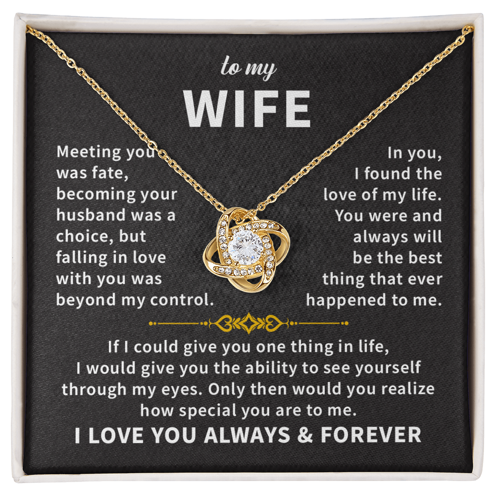 To my wife necklace gift for anniversary, birthday jewelry necklace gift for women with amazing message card and box.