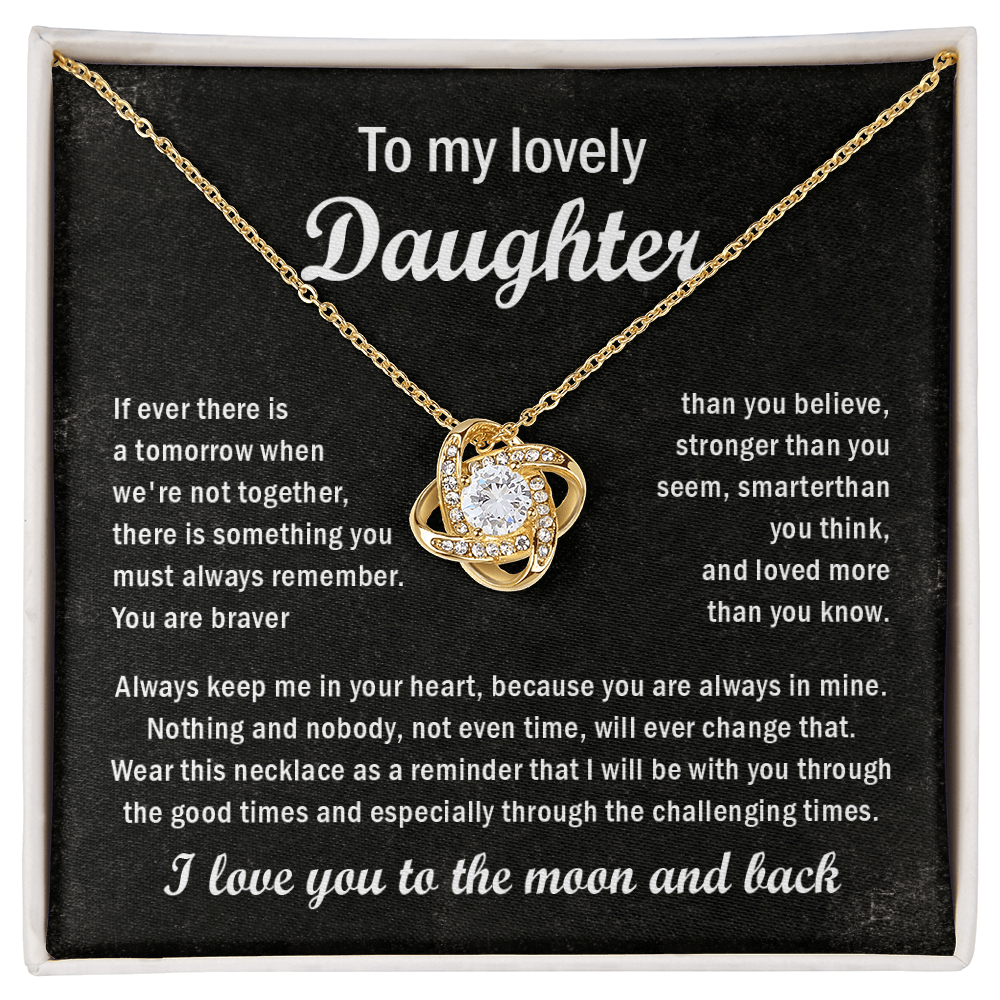 To my lovely daughter necklace gift.