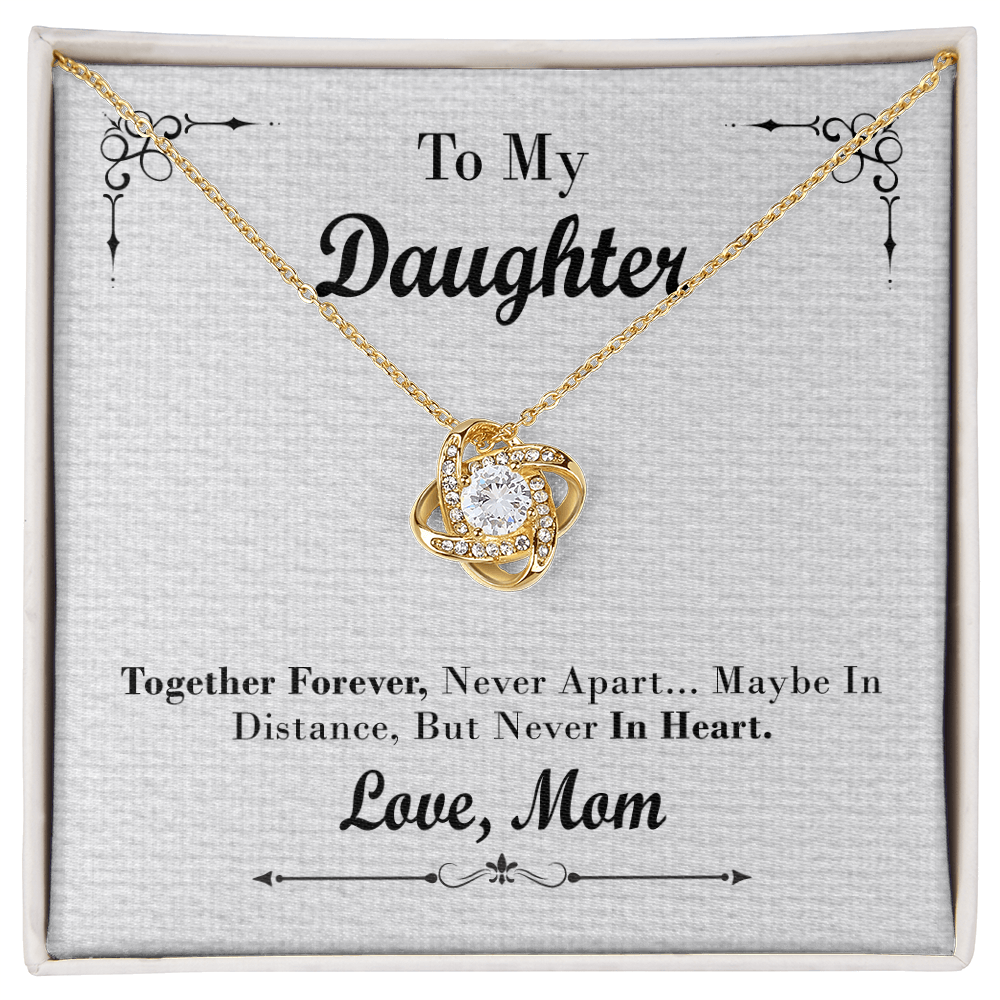 To my daughter necklace love, mom