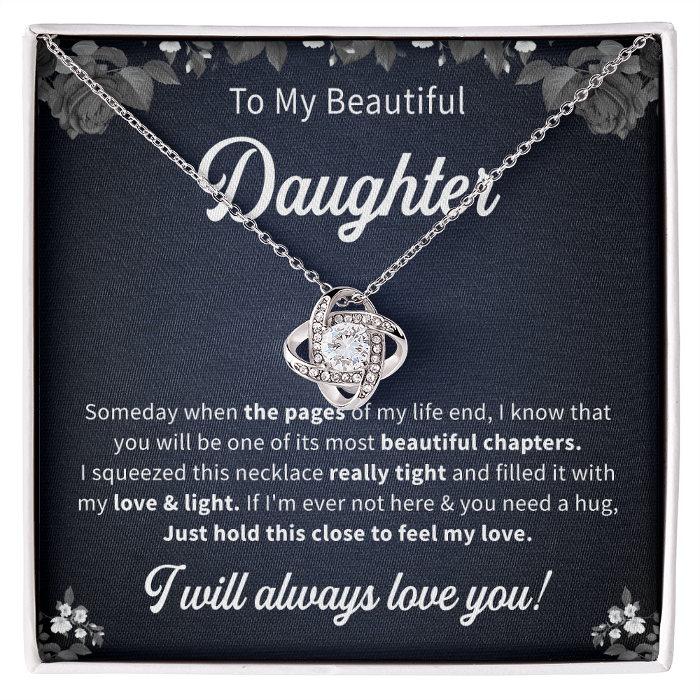 To my beautiful daughter necklace gift i will always love you