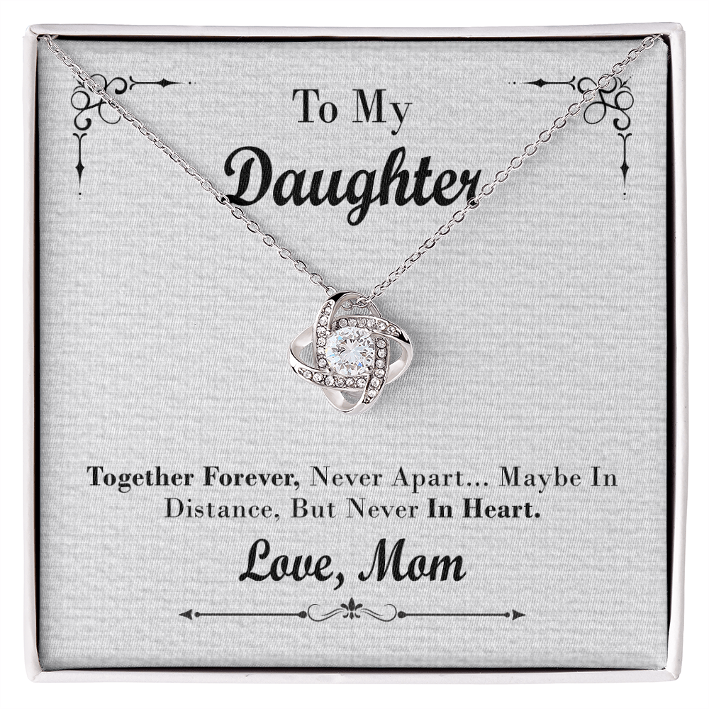 To my daughter necklace love, mom