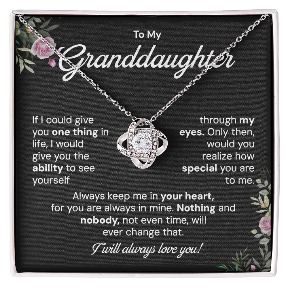 To my granddaughter necklace gift if i could give you one thing s in life.V2