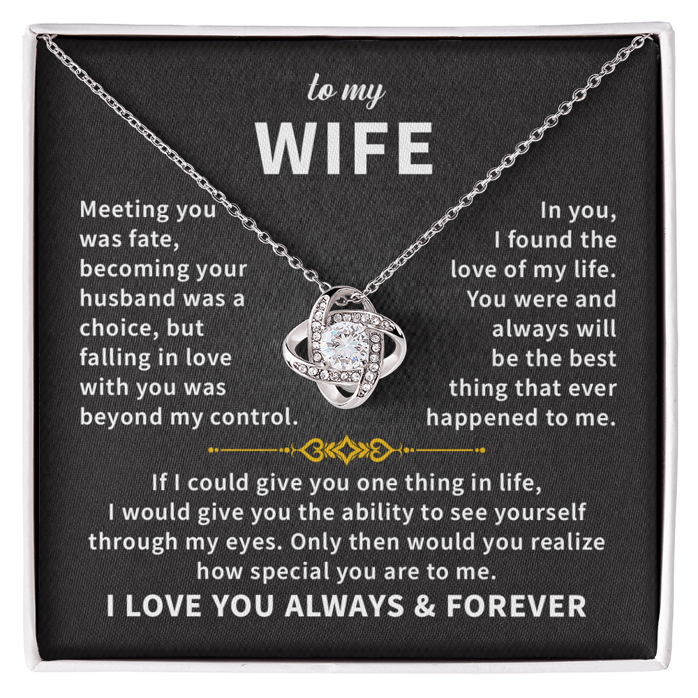 To my wife necklace gift for anniversary, birthday jewelry necklace gift for women with amazing message card and box.