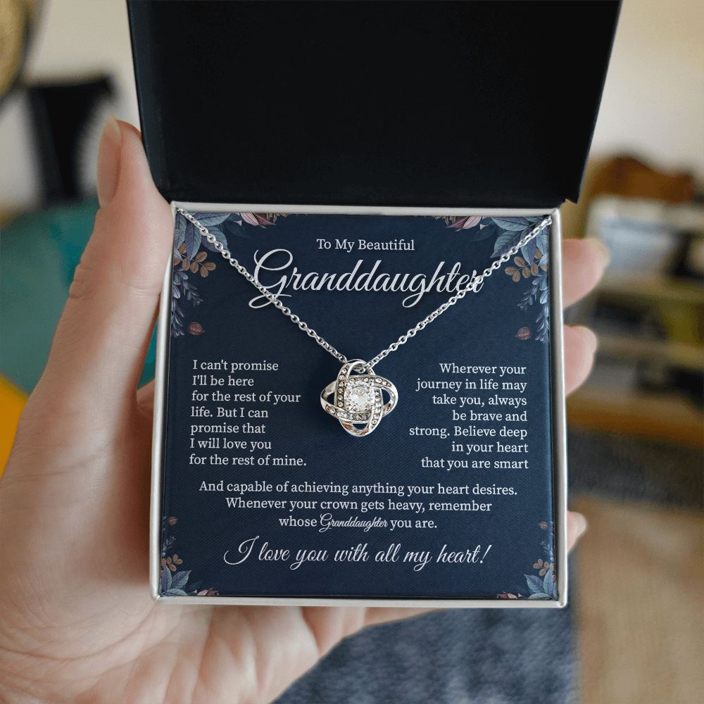 To my beautiful granddaughter necklace gift.