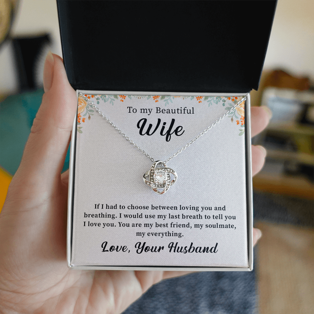 To my beautiful wife necklace gift from husband.