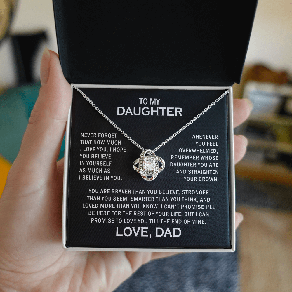 To my daughter necklace gift from love, dad