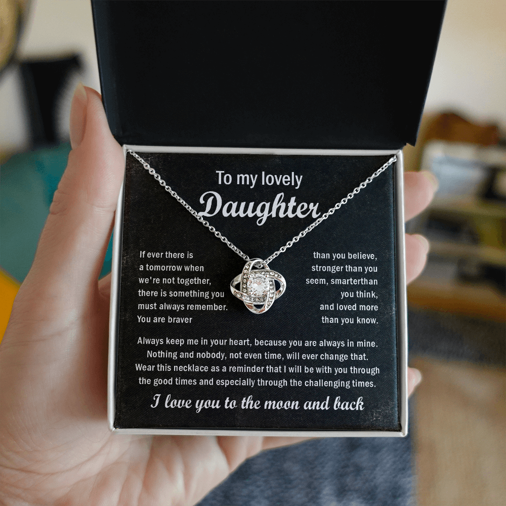 To my lovely daughter necklace gift.