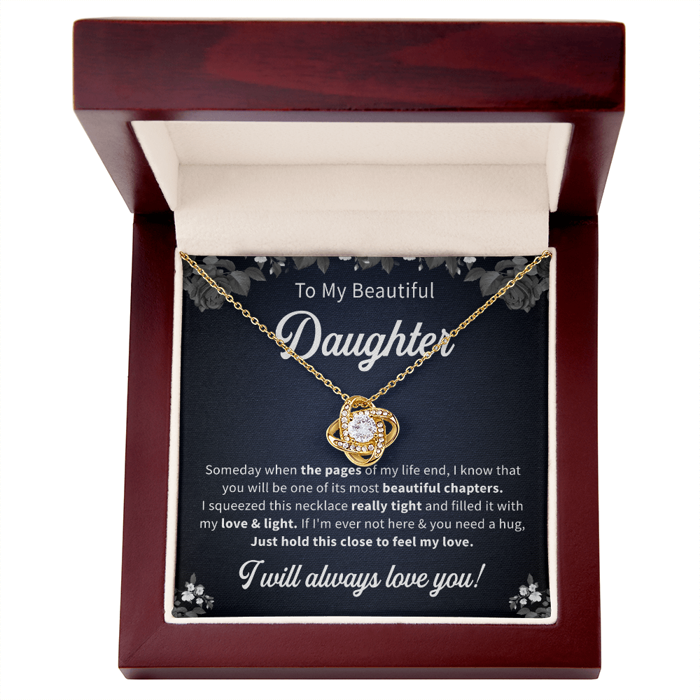 To my beautiful daughter necklace gift i will always love you