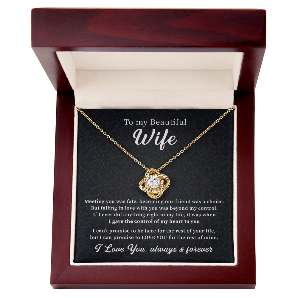 To my beautiful wife i love you always and forever necklace gift from husband.