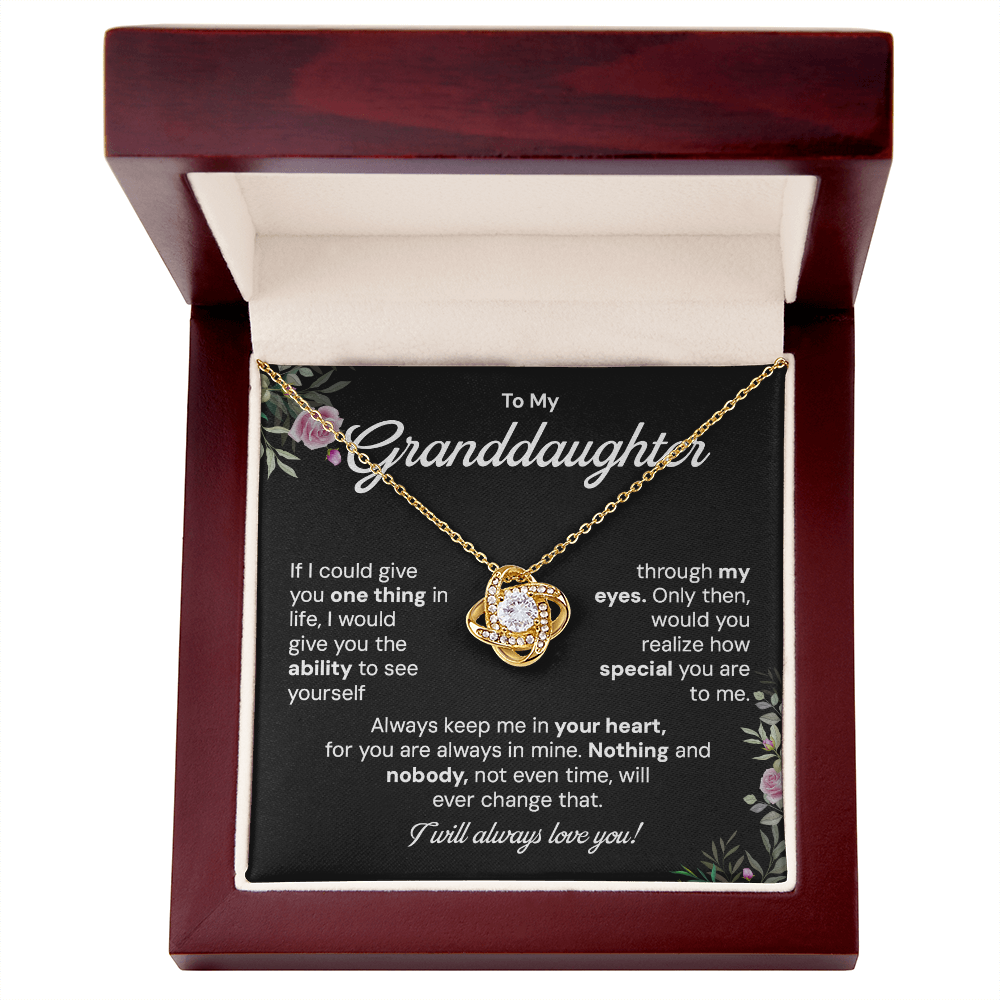 To my granddaughter necklace gift if i could give you one thing s in life.V2