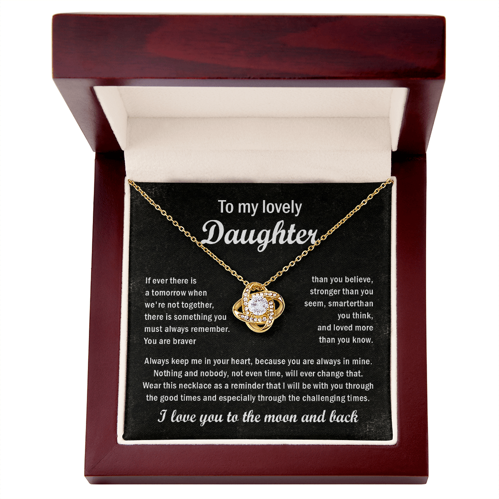 To my lovely daughter necklace gift.