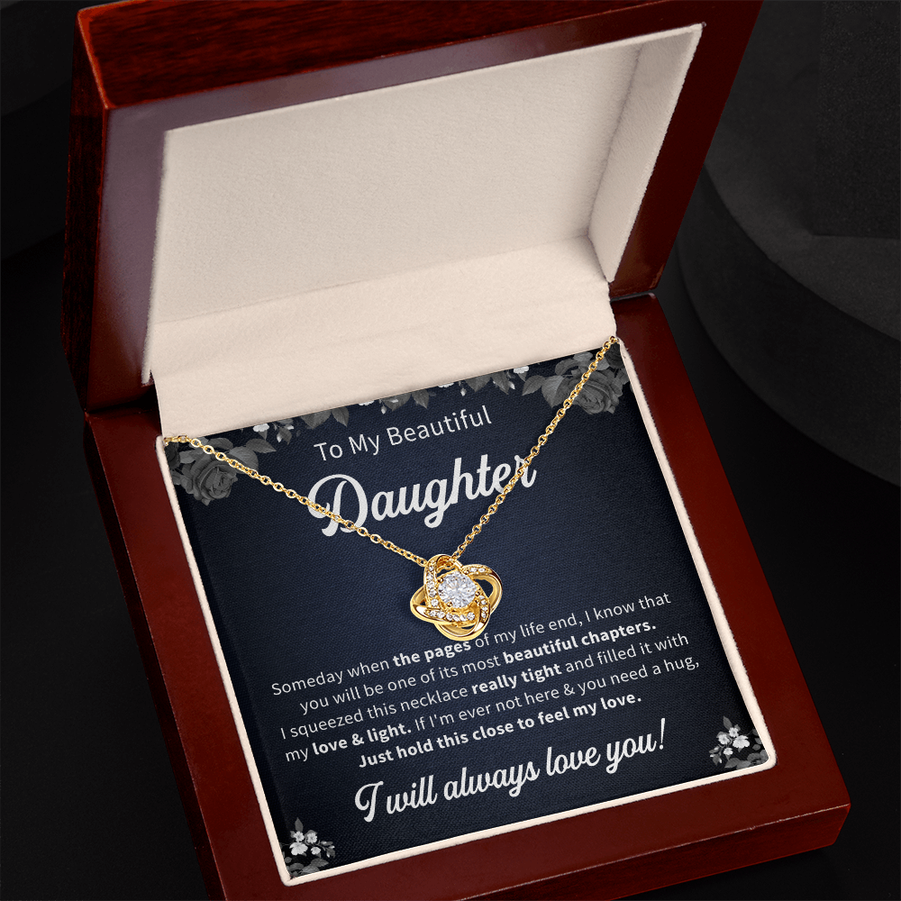 To my beautiful daughter necklace gift i will always love you