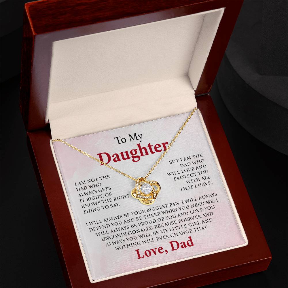 To my daughter necklace gift from dad