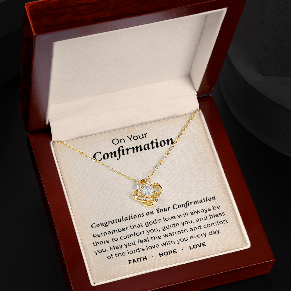 On your confirmation day necklace