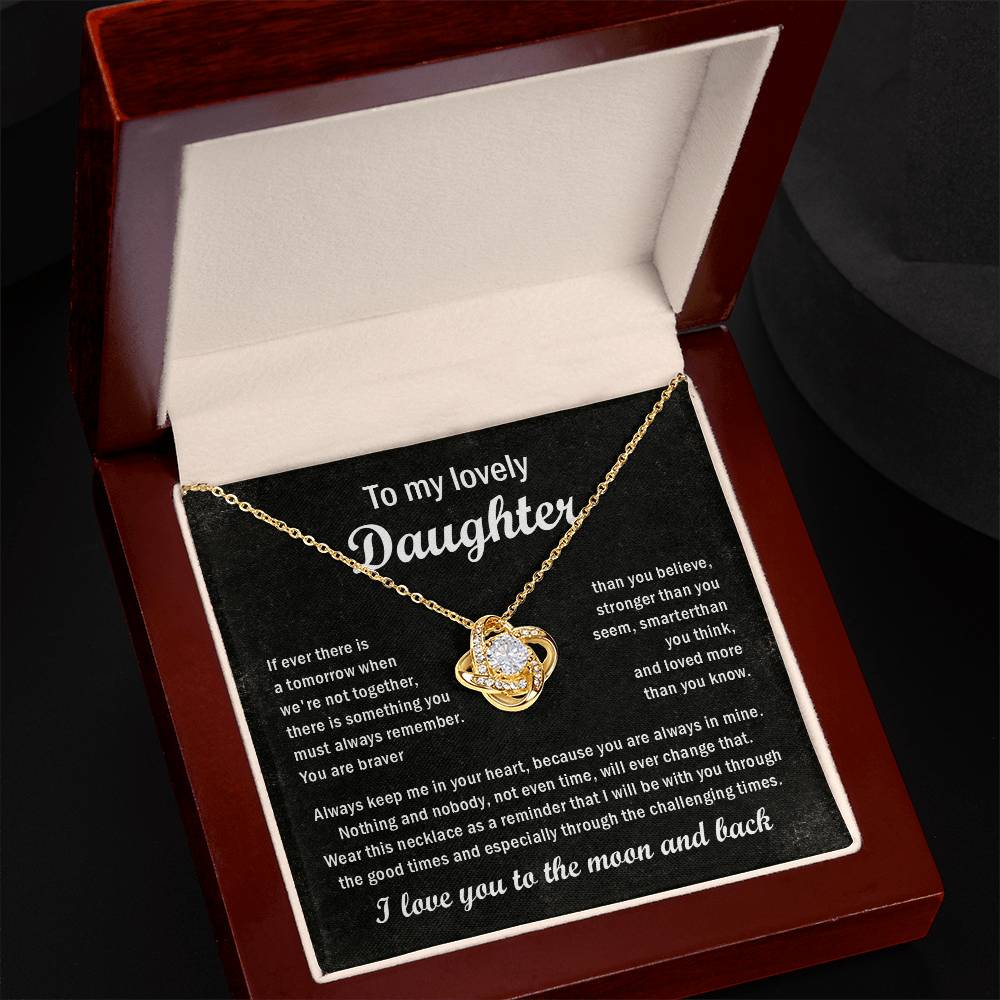 To my lovely daughter necklace gift.