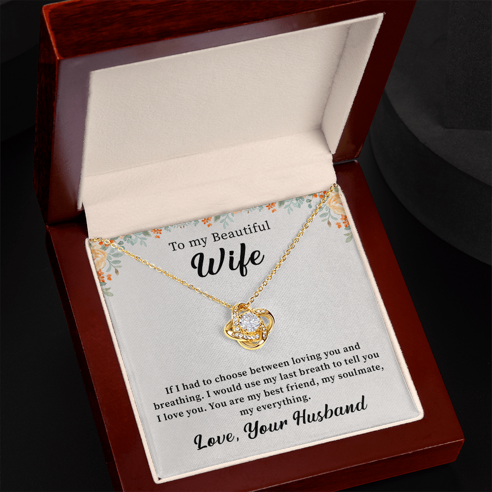 To my beautiful wife necklace gift from husband.