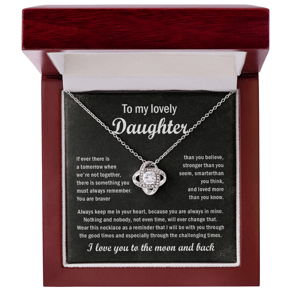 To my lovely daughter necklace gift.
