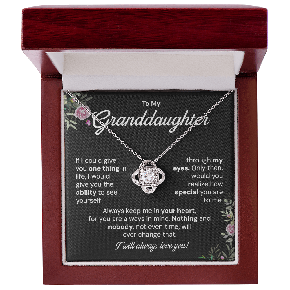 To my granddaughter necklace gift if i could give you one thing s in life.V2