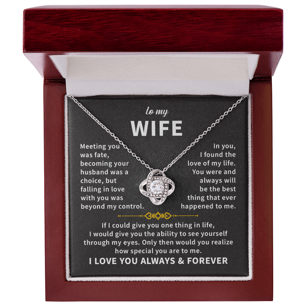To my wife necklace gift for anniversary, birthday jewelry necklace gift for women with amazing message card and box.