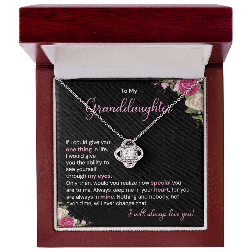 To my granddaughter necklace if i could give you one thing in life.