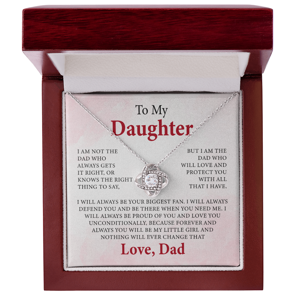 To my daughter necklace gift from dad