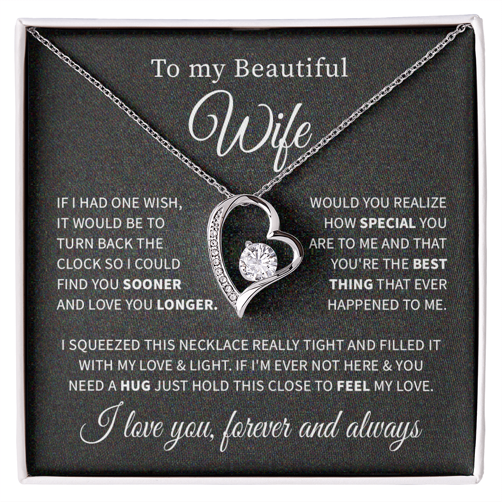 To my beautiful wife necklace if i had one wish.V3