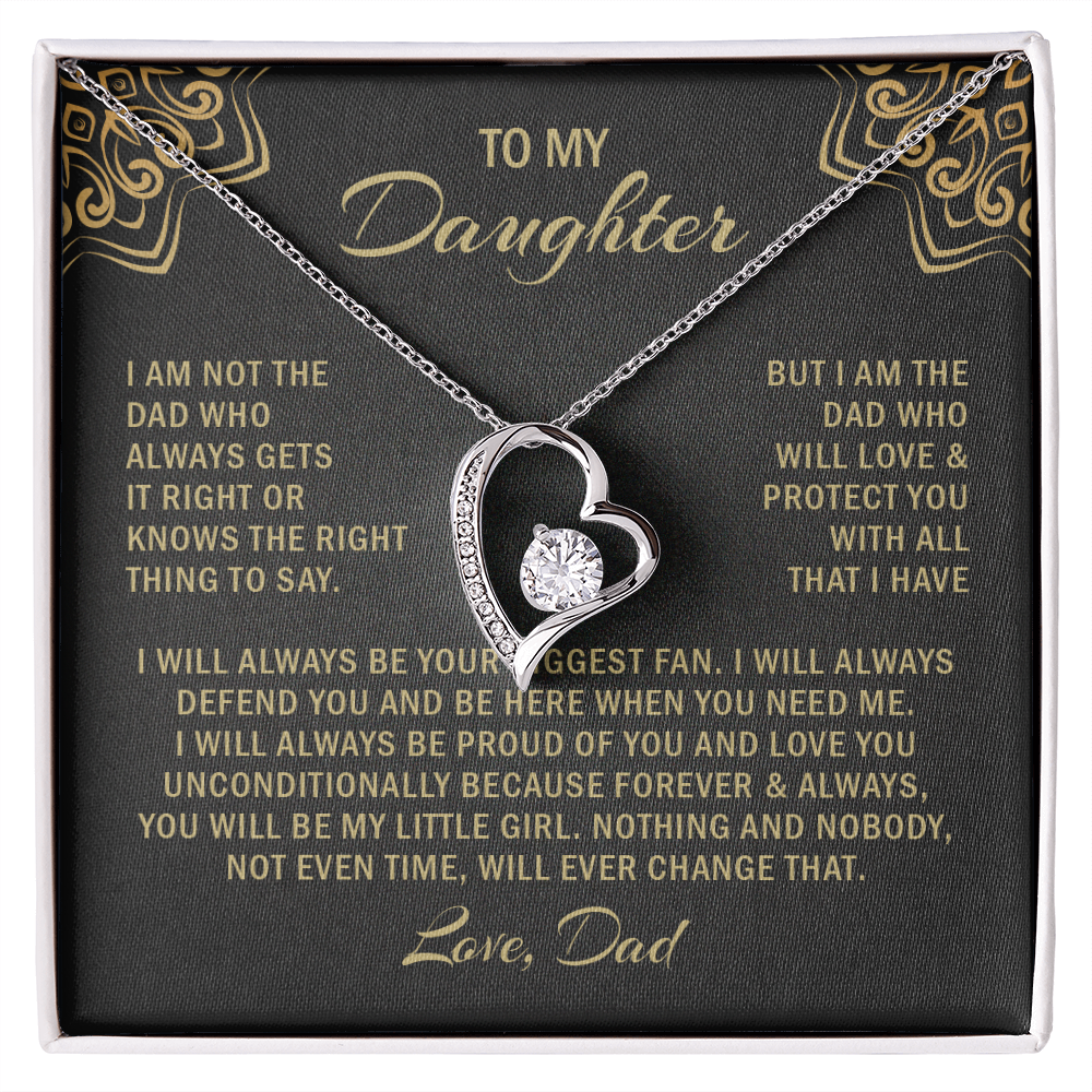 To my daughter i am not the dad who always gets it right or knows. (black)