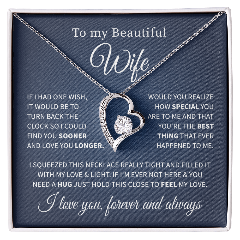 To my beautiful wife necklace if i had one wish.V2