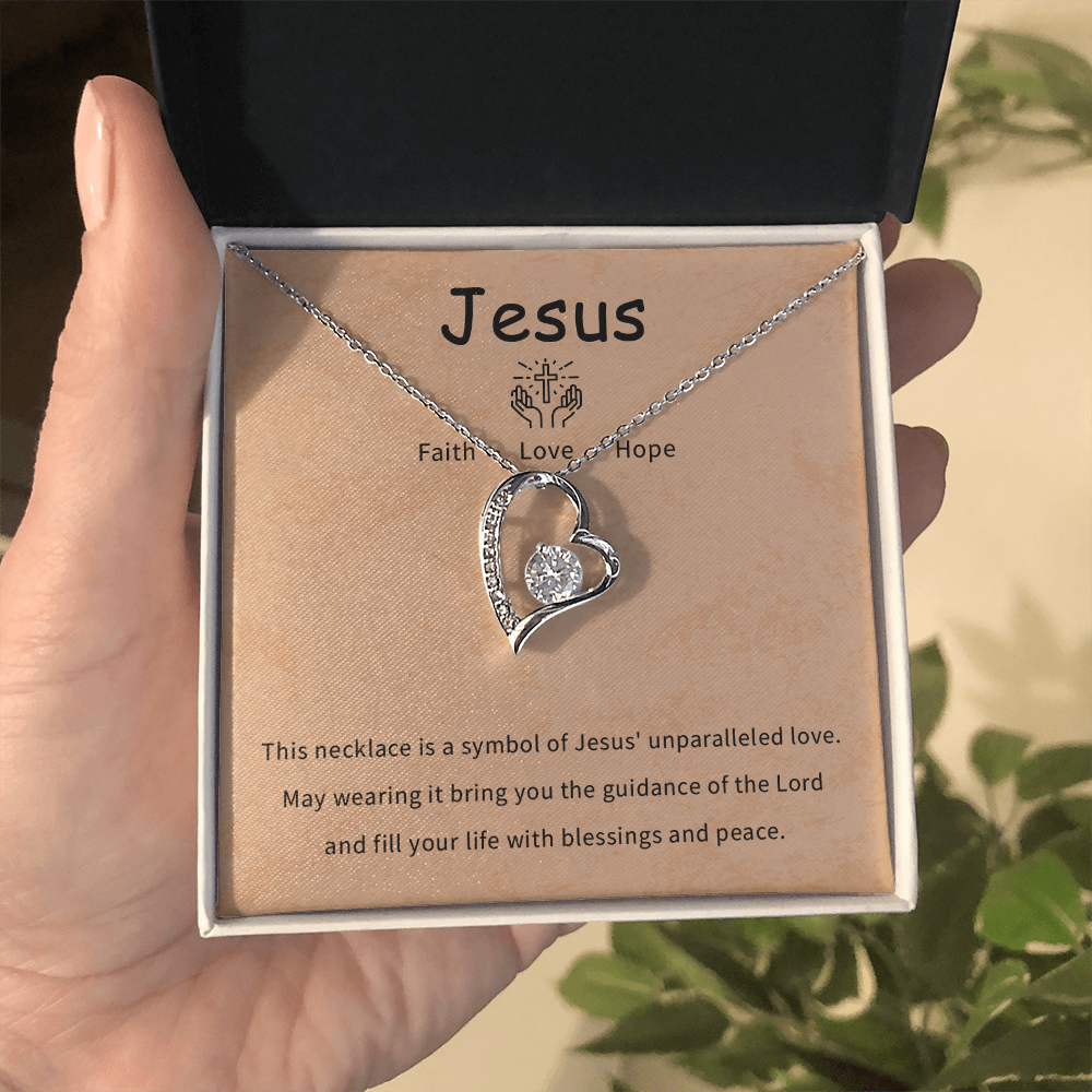 Faith love hope necklace gift for daughter, granddaughter, goddaughter necklace gift with meaningful message card and box.