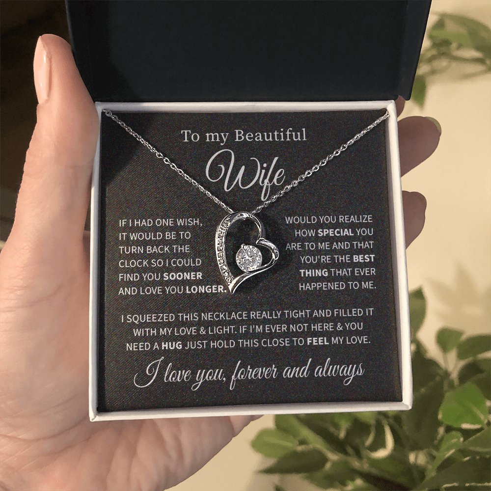 To my beautiful wife necklace if i had one wish.V3