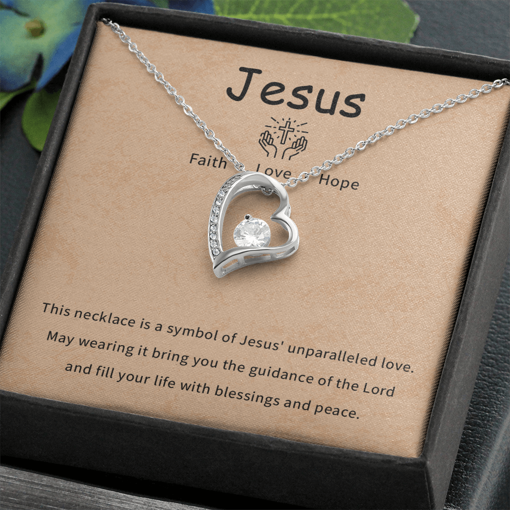 Faith love hope necklace gift for daughter, granddaughter, goddaughter necklace gift with meaningful message card and box.