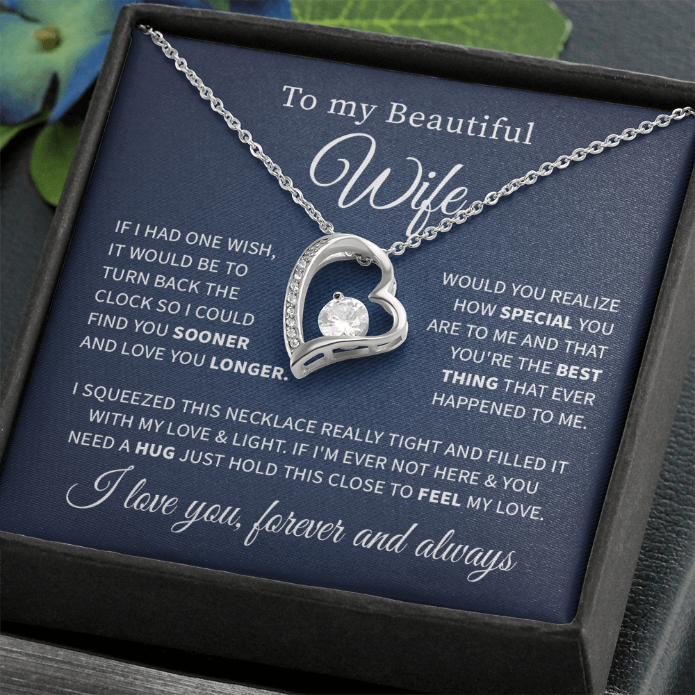To my beautiful wife necklace if i had one wish.V2