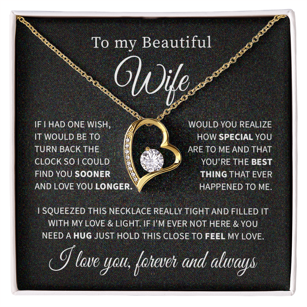 To my beautiful wife necklace if i had one wish.V3