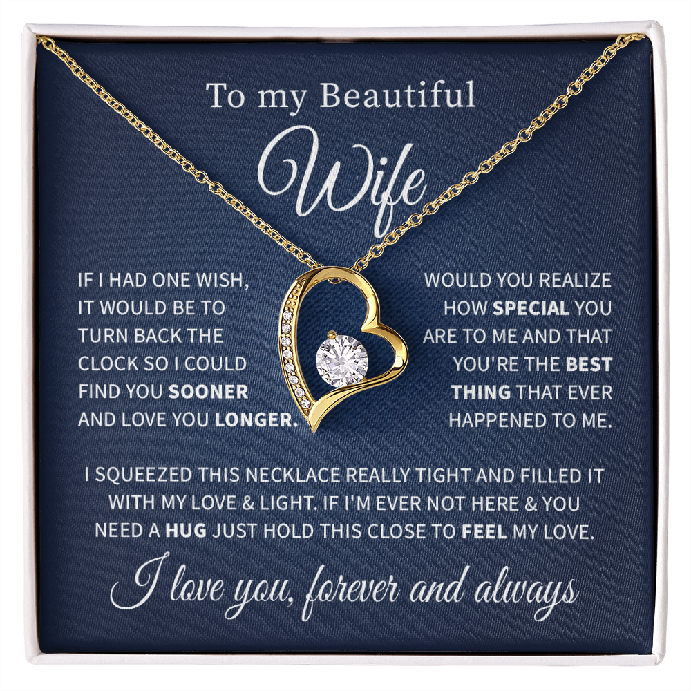 To my beautiful wife necklace if i had one wish.V2