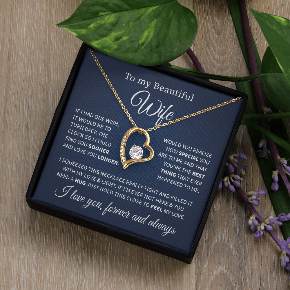 To my beautiful wife necklace if i had one wish.V2