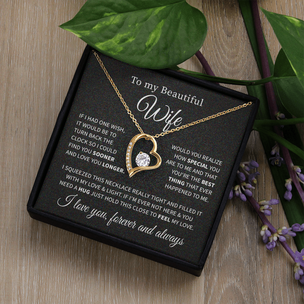 To my beautiful wife necklace if i had one wish.V3