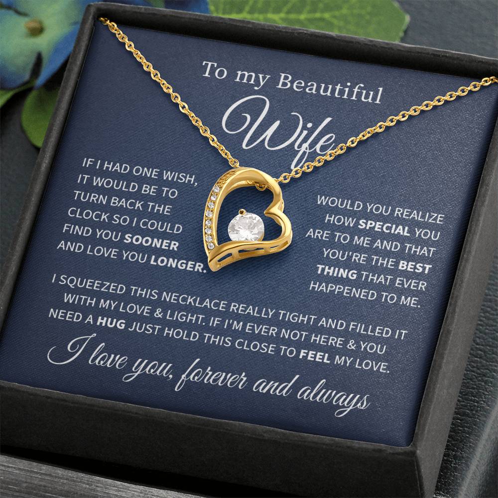 To my beautiful wife necklace if i had one wish.V2
