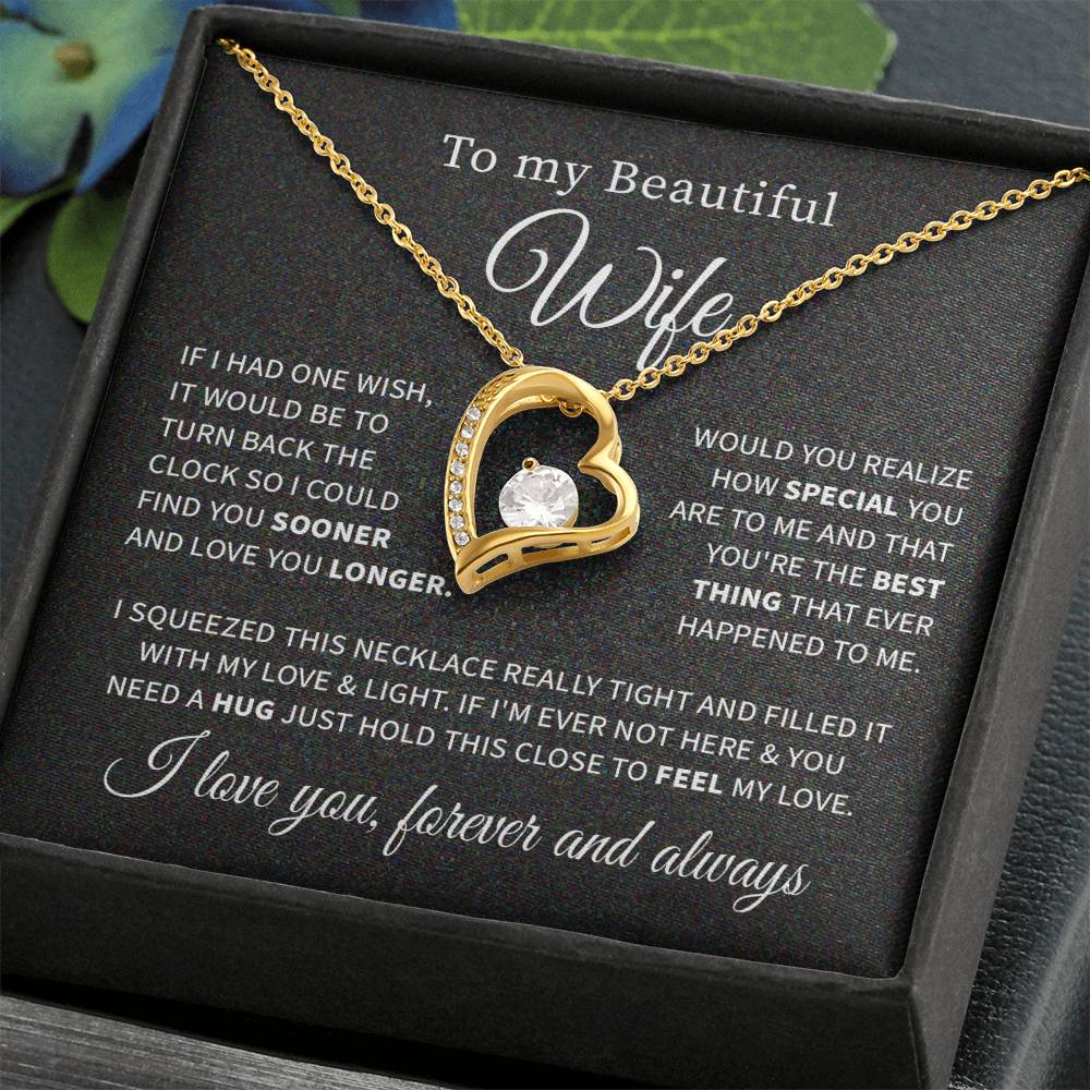 To my beautiful wife necklace if i had one wish.V3