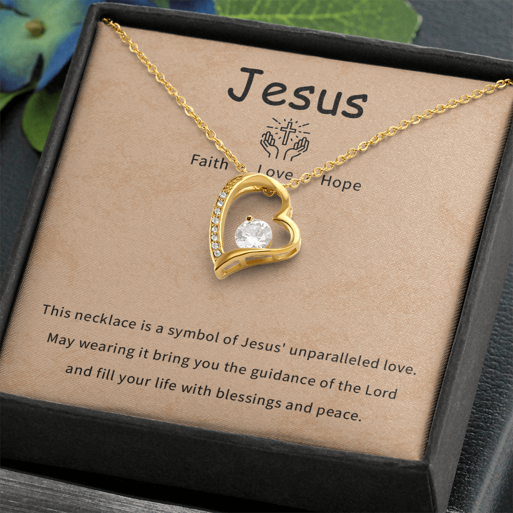 Faith love hope necklace gift for daughter, granddaughter, goddaughter necklace gift with meaningful message card and box.